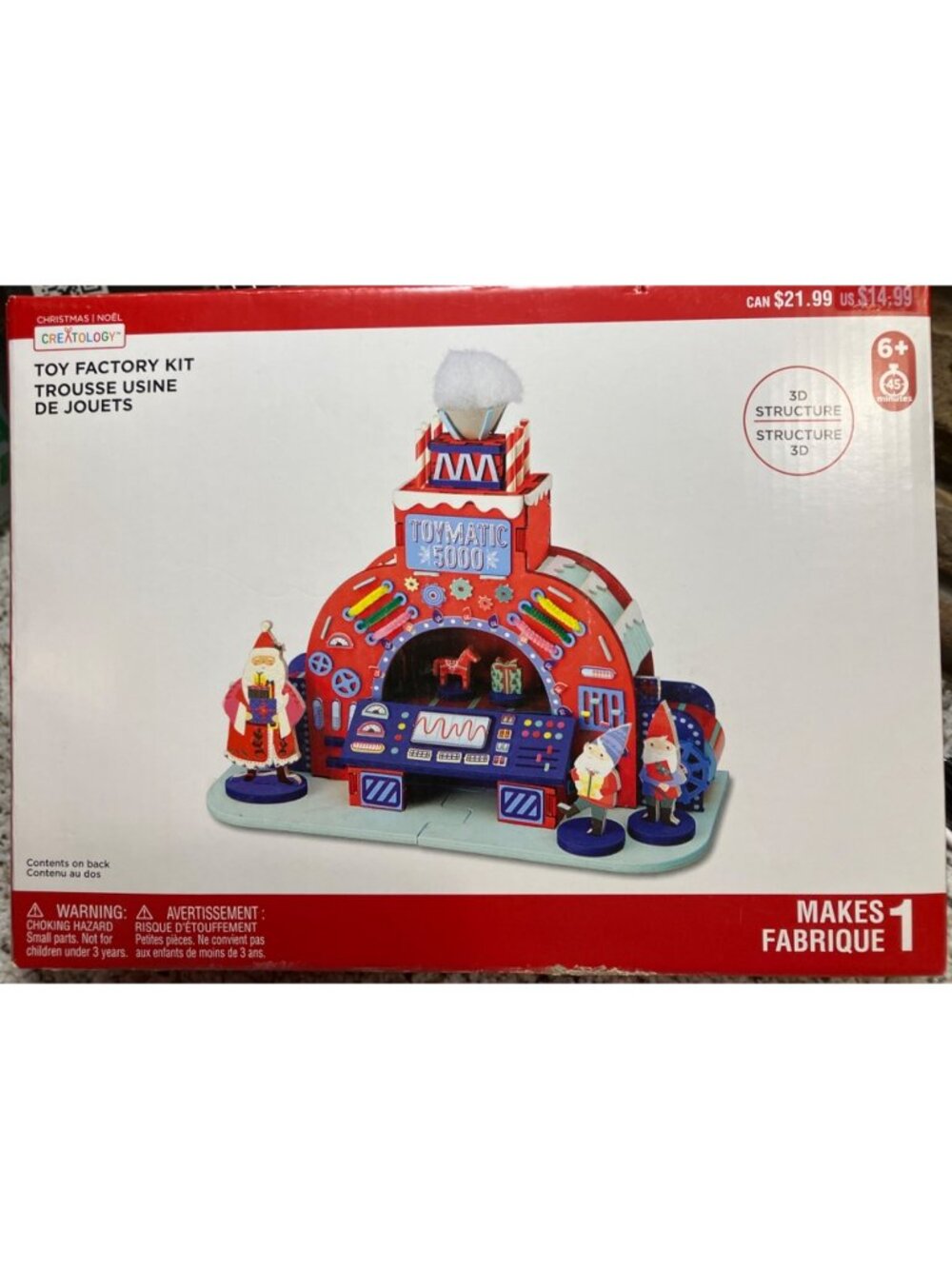Creatology TOY FACTORY 3D Structure Craft Kit 153 Pcs Ages 6+